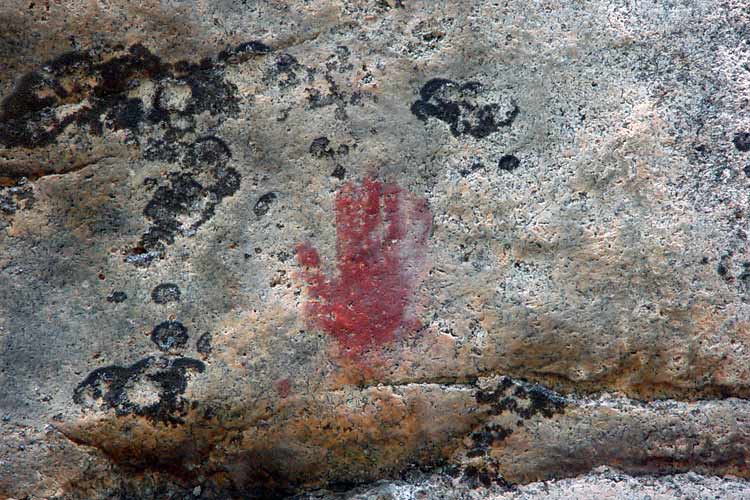 The Rock paintings and drawing of Astuvansalmi, near Ristiina - 20 kilometers from Ristiina